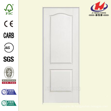 30 in. X 80 in. Solidoor Textured 2-Panel-Bogen Top Solid Core Primed Composite Single Prewing Innen-Tür